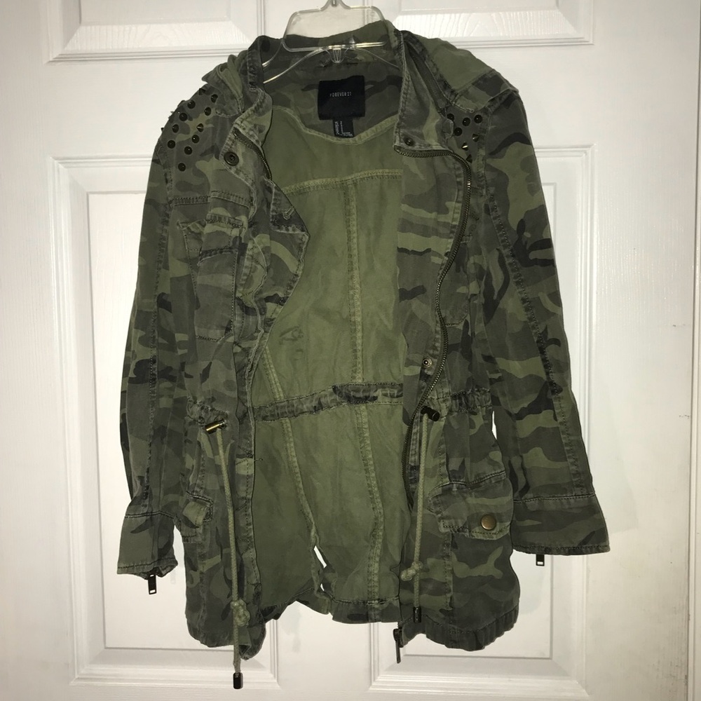 Camo utility jacket
